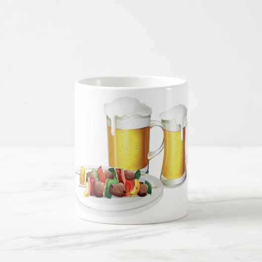 Mug BBQ brochettes et biscuits d'été de bière (Centre)