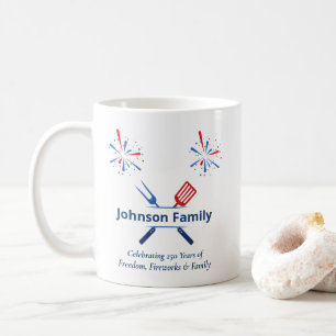 Mug BBQ de la fête du 4 juillet patriotique America 25