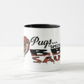 Mug BBQ drôle de carlin (Centre)