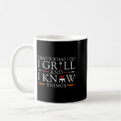 Mug Bbq Food Lover That's What I Do I Grill And I Know (Gauche)