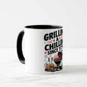 Mug BBQ "Grillin' & Chillin' depuis 1776" (Devant gauche)