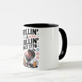 Mug BBQ "Grillin' & Chillin' depuis 1776" (Devant droit)