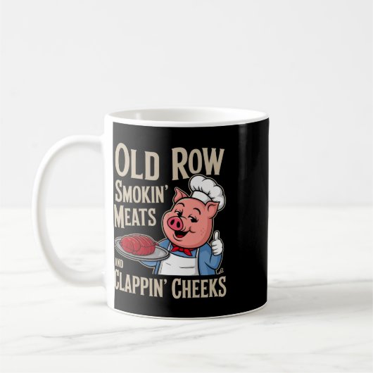 Mug Bbq Old Row Smoking Meats And Clappin Cheeks  (Gauche)