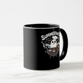 Mug BBQ Summerween amusant (Devant droit)