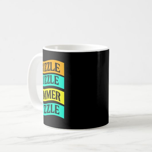 Mug Bbq Tee Funny Drizzle Sizzle été (Devant gauche)