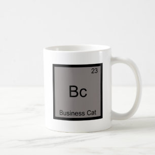 Mug Bc - Business Cat Symbole d'élément de chimie drôl