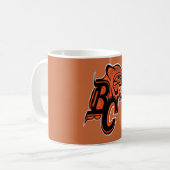 Mug bc lions chemise orange jour bébé couverture (Devant gauche)