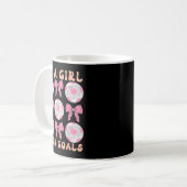 Mug Be A Girl With Goals Coquette Soccer Gift For Wome (Devant gauche)