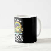Mug Be Gay Love Frogs Funny LGBTQ Pride Rainbow Retro (Devant droit)