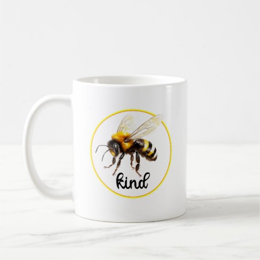 Mug BE GENRE bosse abeille aquarelle peinture nature (Gauche)