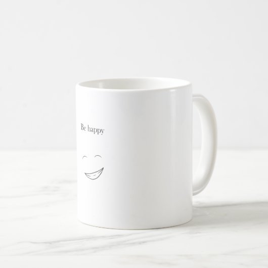 Mug Be happy (Devant droit)