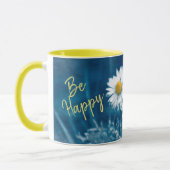 Mug Be Happy mit Namen (Gauche)