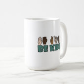 Mug Be Kind ASL American Sign Language (Devant droit)