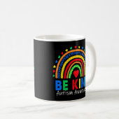 Mug Be Kind Autism Rainbow Sensibilisation sur l'autis (Devant droit)