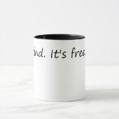 Mug Be Kind It's Free - Citation inspirante (Centre)