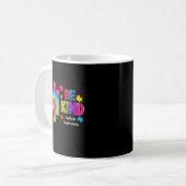 Mug Be Kind Puzzle Pieces Tie Dye Cute Autism Awarenes (Devant gauche)