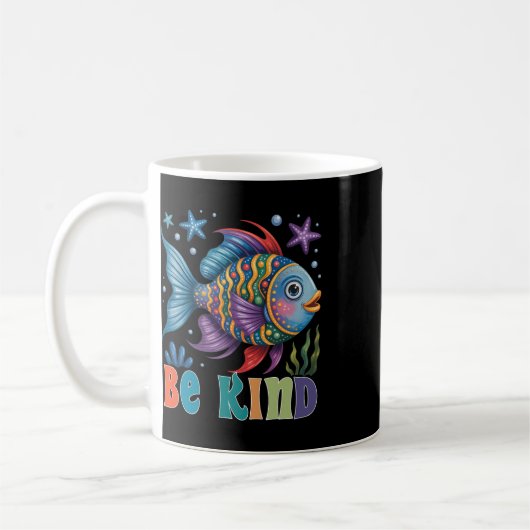 Mug Be Kind Rainbow Scale Fish Teacher Reading Book To (Gauche)