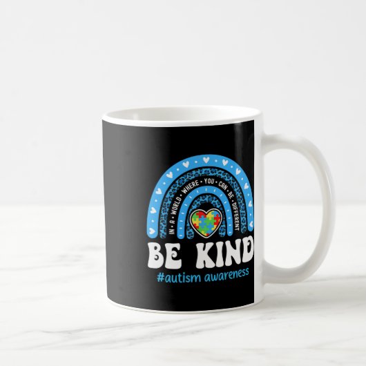 Mug Be Kind Sensibilisation sur l'autisme Puzzle Cute (Droite)