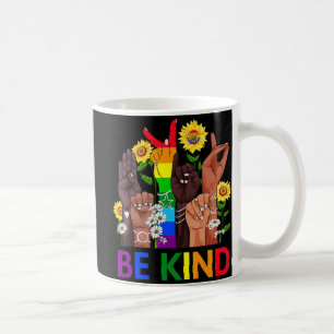 Mug Be Kind Sign Language Hand Talking LGBTQ Gay Les P