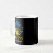 Mug Be Kind Sunflower Peace Love Ukraine Stand With Uk (Devant gauche)