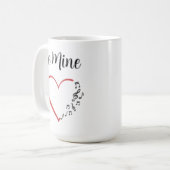 Mug Be Mine Music Heart (Devant gauche)