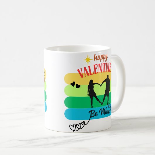 Mug Be Mine - Romantique Saint Valentin (Devant droit)