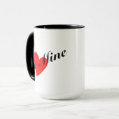 Mug Be Mine Saint-Valentin - Cadeau Café Pour Lui (Devant gauche)