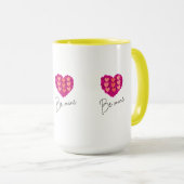 Mug Be Mine Valentine shirt |Rose with Heart Love (Devant droit)