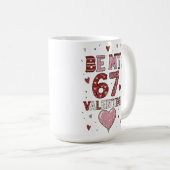Mug Be My 67 Valentine's Day - Love Celebration Design (Devant droit)