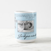 Mug Be My Godparents Proposal Blue Memorial Photo (Centre)