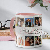 Mug Be My Maid of Honor Photo Collage