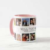 Mug Be My Maid of Honor Photo Collage (Devant gauche)