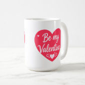 Mug Be my Valentine Heart (Devant droit)