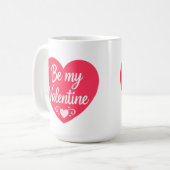 Mug Be my Valentine Heart (Devant gauche)