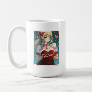 Mug Be My Valentine in Manga Style 33893