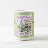 Mug Be My Valentine Paris Eiffel Tower Personalize (Centre)