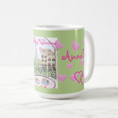 Mug Be My Valentine Paris Eiffel Tower Personalize (Devant droit)
