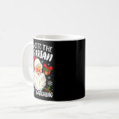 Mug Be Nice To The Librarian Santa Is Watching Christm (Devant gauche)