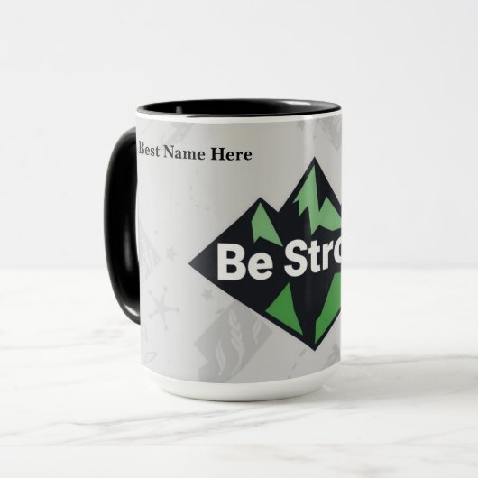 Mug Be Strong Geometric (Devant gauche)