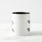Mug "Be Worthy, not Wealthy" - Typographie motivation (Centre)