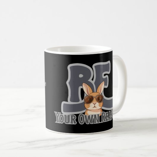 Mug 👉 Be Your Own Reason Personalized Bunny  (Devant droit)