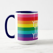 MUG BE YOURSELF TO FREE YOURSELF RAINBOW (Gauche)