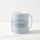 Mug Beach Blue Surf Board (Devant droit)