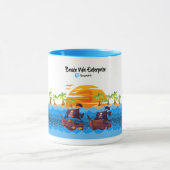 Mug Beach & Coconut - BruceWnTv (Centre)