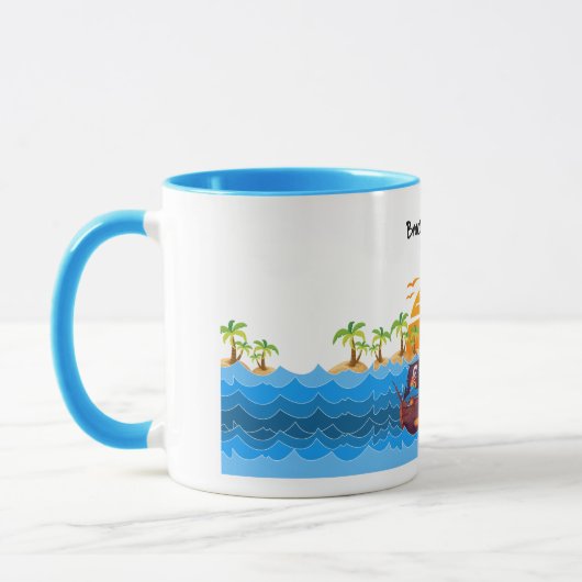 Mug Beach & Coconut - BruceWnTv Mok (Links)
