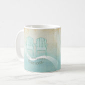 Mug Beach House Adirondack Chaises Aqua Blue ID623 (Devant gauche)