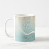 Mug Beach House Nautical Starfish Aqua Blue ID623 (Gauche)