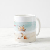 Mug Beach Ocean Starfish Fox Hello Sunshine (Devant droit)
