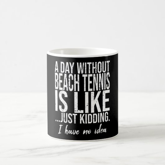 Mug Beach Tennis drôle de sport cadeau (Centre)