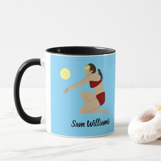 Mug Beach Volleyball (Avec donut)